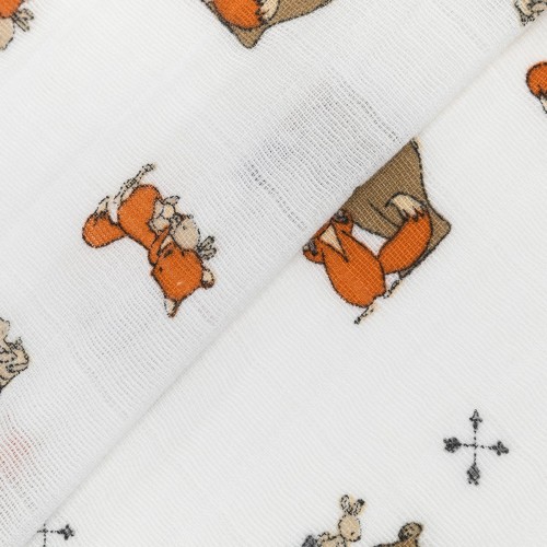 Ткань "PEPPY"   Ткань муслиновая   ФАСОВКА   EMBRACE   100\% хлопок   100 х  125 см  Shannon Fabrics emcritterromp sand