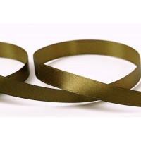 Лента атласная 12 мм ( 1/2 ")  "Gamma"   33 м ± 2 м №144 т.хаки