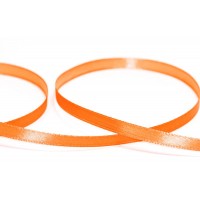 Лента атласная 6 мм ( 1/4 ")  "Gamma"   33 м ± 2 м №023 оранжевый