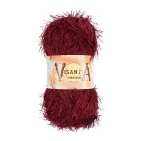 Пряжа VISANTIA "TRAFKA"   100\% полиэстер   5 шт. х  100 г  150 м ± 3 м №0024 т.красный