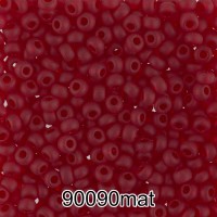 Бисер Чехия круглый 4   10/0   2.3 мм  500 г 90090 mat (Ф643) гранатовый мат.