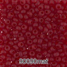 Бисер Чехия круглый 4   10/0   2.3 мм  500 г 90090 mat (Ф643) гранатовый мат.