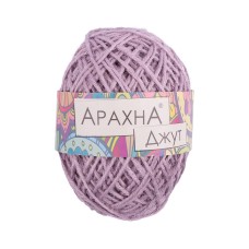 Пряжа ARACHNA "Jute"   100\% джут   5 шт. х  100 г ± 10 г  90 м ± 5 м № 011 сиреневый