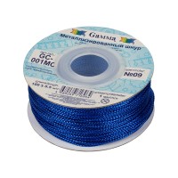 Шнур "Gamma"   1 мм  GC-001MC   цв. метал.   100 м ± 0.5 м №09 синий