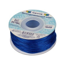 Шнур "Gamma"   1 мм  GC-001MC   цв. метал.   100 м ± 0.5 м №09 синий