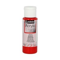 Краска акриловая "PEBEO"   Acrylic Paint для декора глянцевая   59 мл 097848 красный