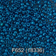 Бисер Чехия "GAMMA" круглый 6   10/0   2.3 мм  50 г  1-й сорт F652 синий/металлик ( 18336 )