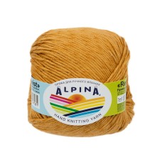 Пряжа ALPINA "RENE TWIST"   100\% хлопок   10 шт. х  50 г  125 м ± 5 м №02 золотистый