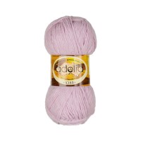 Пряжа ADELIA "KISS"   100\% полиэстер   10 шт. х  50 г  145 м ± 7 м №06 св.сиреневый