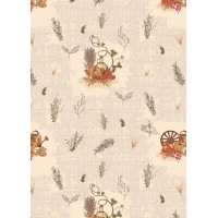 Ткань для пэчворка PEPPY   УДАЧНЫЙ УРОЖАЙ   ФАСОВКА   50 x 55 см  146 г/кв.м ± 5   100\% хлопок УУ-05 белый