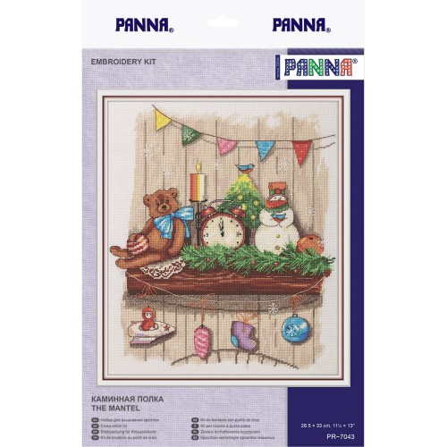 Набор для вышивания "PANNA" PR-7043   "Каминная полка" 28.5  х 33  см