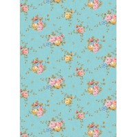 Ткань для пэчворка PEPPY   ВЕРСАЛЬСКИЕ САДЫ   ФАСОВКА   50 x 55 см  146 г/кв.м ± 5   100\% хлопок ВС-02 голубой