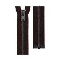 Молния Металл оксид (черный никель) ZIP 8B   однозамковая   75 см Тип 8   10 шт  разъёмная   "Gamma" №295 т.коричневый