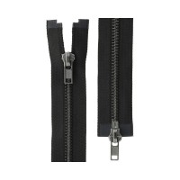 Молния Металл оксид (черный никель) ZIP 5B-2   двухзамковая   60 см Тип 5   10 шт  разъёмная   "Gamma"  ЧЕРНЫЙ №310