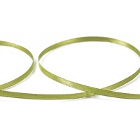 Лента атласная 3 мм ( 1/8 ")  "Gamma"   AL-3P   двухстор.   91.4 м №055 болотный