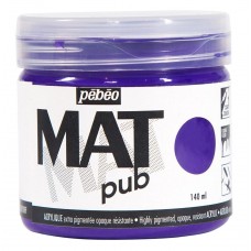 Краска акриловая "PEBEO"   экстра матовая Mat Pub №1   140 мл 256009 фиолетовый кобальт