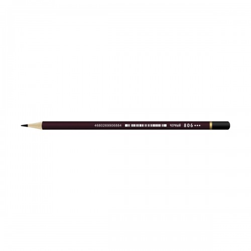 "VISTA-ARTISTA"   Fine   VFCP   Карандаш цветной   заточенный   6 шт  806 Черный (Black)