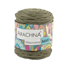 Пряжа ARACHNA "Macrame Maxi"   80\% хлопок, 20\% полиэстер   4 шт. х  250 г ± 10 г  80 м ± 3 м №15 хаки