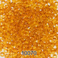 Бисер Чехия круглый 2   10/0   2.3 мм  500 г 10070(Ф166) янтарный