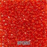 Бисер Чехия круглый 6   10/0   2.3 мм  500 г 97050 (Ф183) оранжево-красный