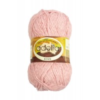 Пряжа ADELIA "KISS"   100\% полиэстер   10 шт. х  50 г  145 м ± 7 м №20 св.гр.розовый