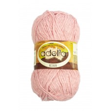 Пряжа ADELIA "KISS"   100\% полиэстер   10 шт. х  50 г  145 м ± 7 м №20 св.гр.розовый