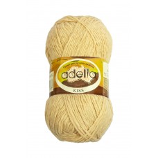 Пряжа ADELIA "KISS"   100\% полиэстер   10 шт. х  50 г  145 м ± 7 м №15 бежевый