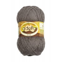 Пряжа ADELIA "KISS"   100\% полиэстер   10 шт. х  50 г  145 м ± 7 м №26 т.серый