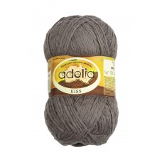 Пряжа ADELIA "KISS"   100\% полиэстер   10 шт. х  50 г  145 м ± 7 м №26 т.серый