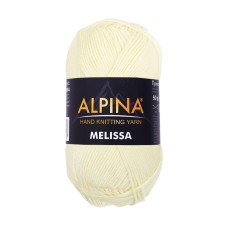 Пряжа ALPINA "MELISSA"   95\% вискоза, 5\% кашемир   10 шт. х  50 г  125 м ± 6 м №05 шампань