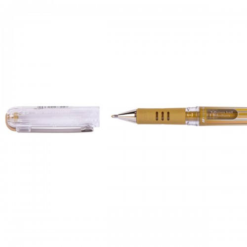 "Pentel"   Ручка гелевая с металлическим наконечником Hybrid Gel Grip DX  d 1 мм  12 шт. K230-XO цвет чернил: под золото