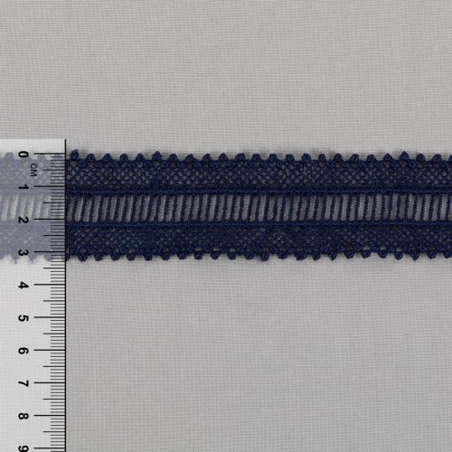 Гипюр "Gamma"   33 мм  GGM-3301   в рулоне   10 м ± 0.2   Турция GP012DB т.синий