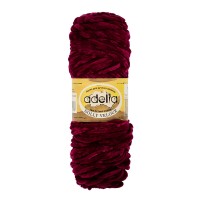 Пряжа ADELIA "DOLLY  VELOUR"   100\% микрополиэстер   5 шт. х  100 г  93 м ± 6 м №17 вишневый