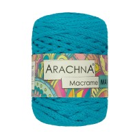 Пряжа ARACHNA "Macrame Maxi"   80\% хлопок, 20\% полиэстер   4 шт. х  250 г ± 10 г  80 м ± 3 м №41 яр.голубой