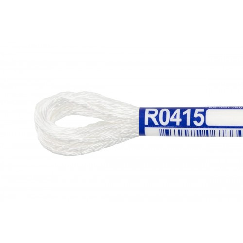 Нитки для вышивания "Gamma"   мулине   100\% вискоза   12 x  8 м R0415 БЕЛЫЙ