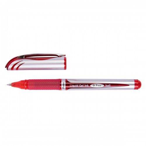 "Pentel"   Ручка гелевая Energel  d 0.7 мм  12 шт. BL57-BO цвет чернил: красный