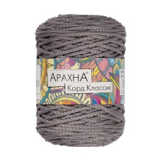 Пряжа ARACHNA "Cord Classic"   100\% полиэфир   3 шт. х  200 г ± 10 г  100 м ± 5 м №05 св.серый
