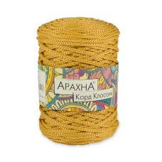 Пряжа ARACHNA "Cord Classic"   100\% полиэфир   3 шт. х  200 г ± 10 г  100 м ± 5 м №07 золотистый