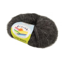 Пряжа ALPINA "LUCKY MOHAIR"   60\% кид мохер, 40\% акрил   10 шт. х  50 г  150 м ± 5 м №08 т.серый меланж