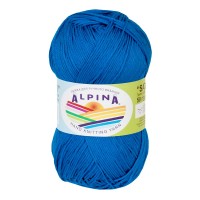 Пряжа ALPINA "SATI"   100\% мерсеризованный хлопок   10 шт. х  50 г  170 м ± 10 м №133 василек