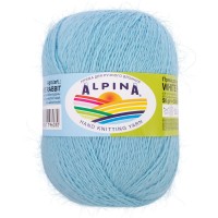 Пряжа ALPINA "WHITE RABBIT"   55\% пух кролика, 45\% нейлон   10 шт. х  50 г  300 м ± 15 м №241 голубой