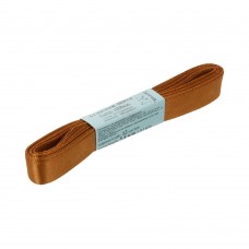 Лента атласная 12 мм ( 1/2 ")  "Gamma"   AL-12P   ФАСОВКА   10 x  5.4 м №122 св.коричневый