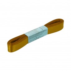 Лента атласная 12 мм ( 1/2 ")  "Gamma"   AL-12P   ФАСОВКА   10 x  5.4 м №121 св.охра