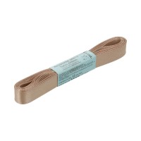 Лента атласная 12 мм ( 1/2 ")  "Gamma"   AL-12P   ФАСОВКА   10 x  5.4 м №093 бежевый