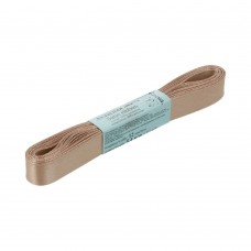 Лента атласная 12 мм ( 1/2 ")  "Gamma"   AL-12P   ФАСОВКА   10 x  5.4 м №093 бежевый