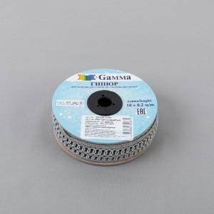 Гипюр "Gamma"   27 мм  GGM-2703   в рулоне   10 м ± 0.2 GP017LGR св.серый