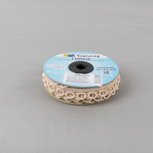 Гипюр "Gamma"   17 мм  GGM-1703   в рулоне   10 м ± 0.2 GP014BE бежевый