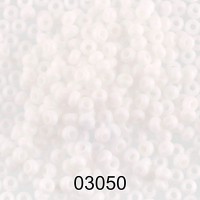Бисер Чехия "GAMMA" круглый 3   08/0   2.9 мм  50 г  1-й сорт H661 белый ( 03050 )
