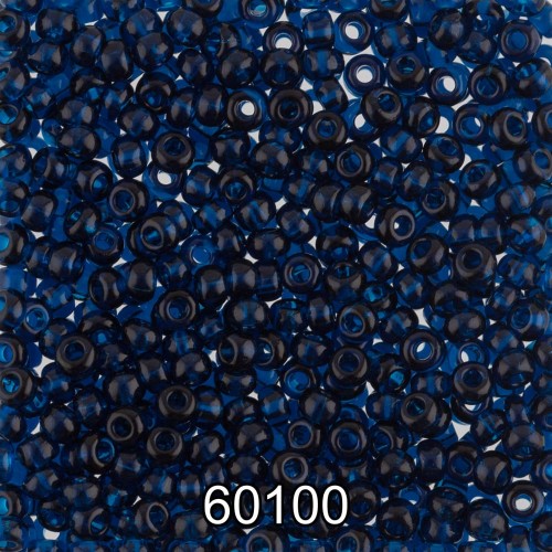 Бисер Чехия круглый 2   10/0   2.3 мм  500 г 60100 (Ф119) т.голубой