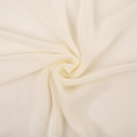 Ткань PC-02   Poly Chiffon   84 г/кв.м ± 5 г/кв.м  147 см ± 2 см  100\% полиэстер №16 кремовый